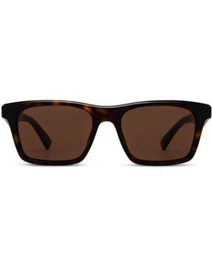 McQueen スクエアフレーム サングラス - ブラウン
