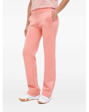 Guess Side Logo Scuba Trousers - Pink