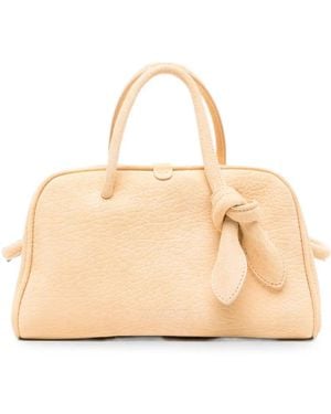 Jacquemus La Petit Turism Leather Tote Bag - Natural