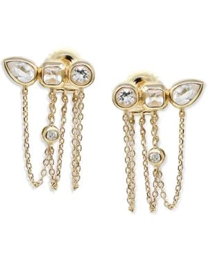 Anzie Cléo Jaeda Chain Earrings - Metallic