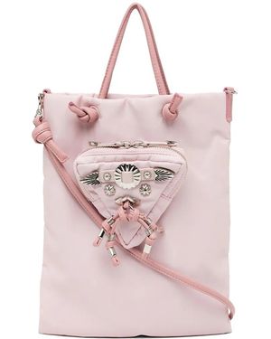 TOGA TOO Bolso Shopper Con Cartera Triangular - Rosa