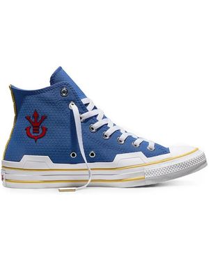 Converse Chuck Taylor All Star Hi Dragon Ball Z Vegeta Trainers - Blue