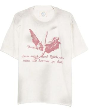 ERCOLE STUDIO T-Shirt Con Grafica - Bianco