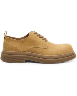 Ami Paris Derbies-Schuhe Aus Kuhleder - Braun