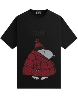 Kith X Snoopy Peanuts Puffer T-Shirt - Black
