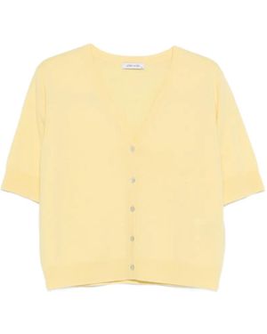 Philo-Sofie Cashmere V-Neck Half Cardigan - Yellow