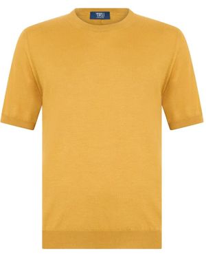 Fedeli Crew-Neck T-Shirt - Yellow