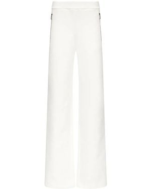 Area Embossed Handprint Track Pants - White