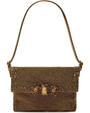 Maliparmi Beaded-Embellishment Shoulder Bag - Brown