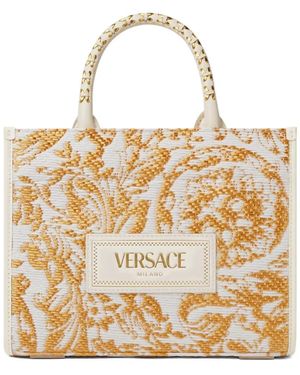 Versace Small Barocco Athena Tote Bag - Metallic