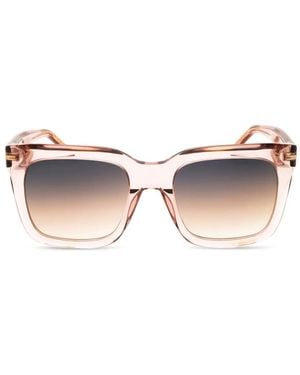 BOSS Rectangle-Frame Sunglasses - Pink