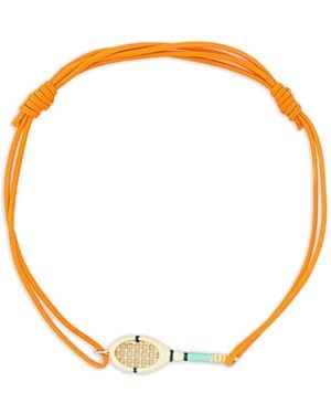 Aliita Tennis Mint Racket-Charm Cord Bracelets - Metallic