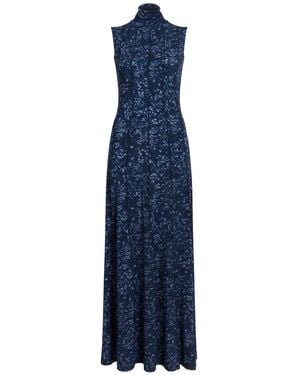 Proenza Schouler Vestido sin mangas con cuello alto - Azul