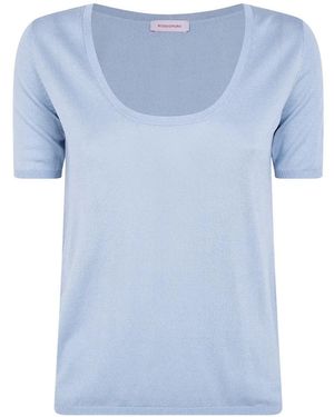 Rossopuro Silk T-Shirt - Blue