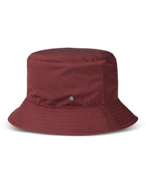 Maison Michel Jason Logo-Detail Bucket Hat - Red