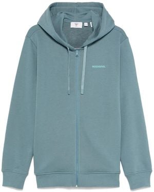 Rossignol Logo-Print Hoodie - Blue