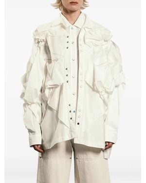 Tanaka Layered-Ruffles Shirt - Natural