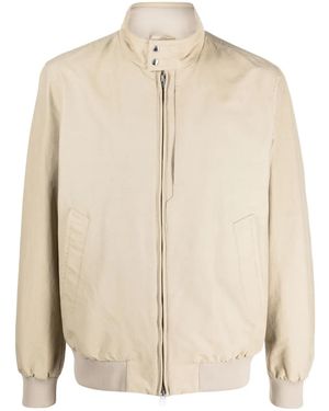 Woolrich Zip-Fastening Bomber Jacket - Natural