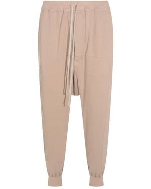 Rick Owens Drawstring Pocket Track Pants - ナチュラル