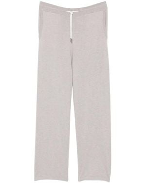 N.Peal Cashmere Knitted Track Trousers - White