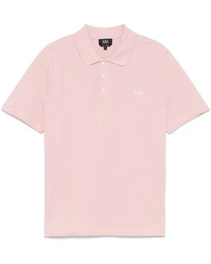 A.P.C. Klassisches Poloshirt - Pink