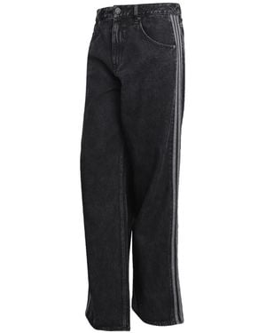 adidas Firebird Gestreepte Jeans - Zwart