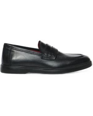 Giuliano Galiano Madrid Penny Leather Loafers - Black