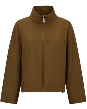Laminar High Collar Jacket - Green