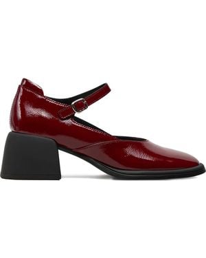 Vagabond Shoemakers 55Mm Ansie Patent-Leather Buckle Court Shoes - Red