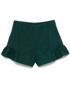 Sandro Ruched-Detail Shorts - Green