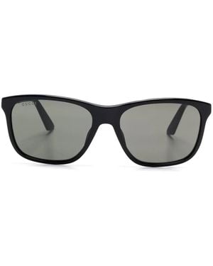 Gucci スクエアフレーム サングラス - グレー