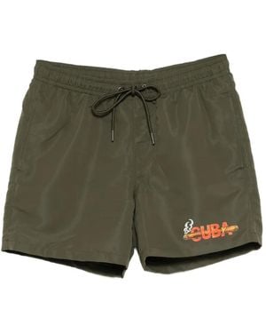 Melt Short De Bain À Imprimé Graphique - Green