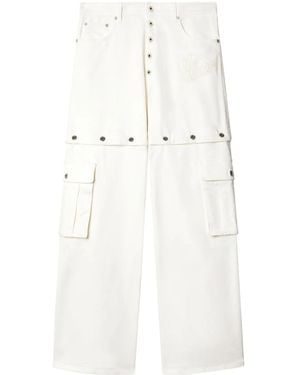 Off-White c/o Virgil Abloh 90Slogo Butt Super Baggy Jean - White