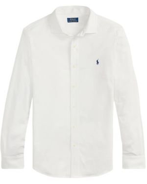 Polo Ralph Lauren Point-Collar Long-Sleeve Shirt - White