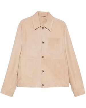 Altea Lewin Suede Jacket - Natural