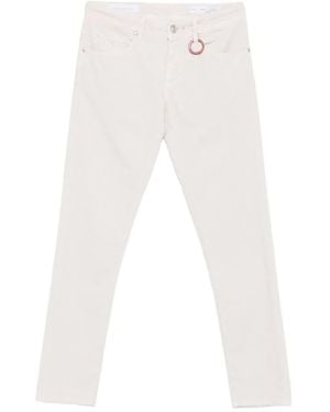 Sartoria Tramarossa リングディテール コーデュロイパンツ - ホワイト