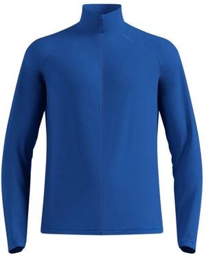 Odlo Zip-Up Long-Sleeve Top - Blue