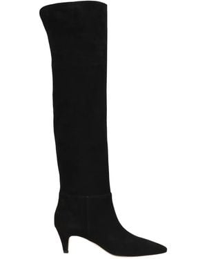Gianvito Rossi Knee-High Pointed-Toe Boots - Black