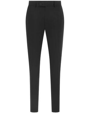 Corneliani Pressed-Crease Tailored Trousers - Black