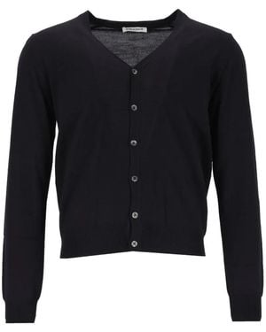 Al Duca d'Aosta V-Neck Button-Up Cardigan - Blue