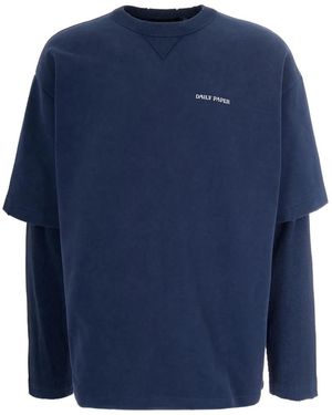 Daily Paper Big Dipper Layered T-Shirt - Blue