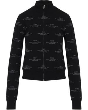 Balenciaga Fitted High Collar Sweater - Schwarz