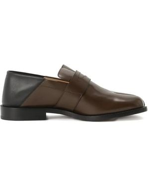 Maison Margiela Tabi Leather Loafers - Brown
