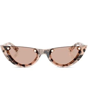 Jimmy Choo Tortoiseshell Cat-Eye Sunglasses - Pink