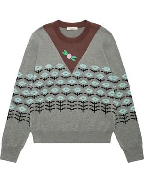 Craig Green Pixel Flower Pullover - Grün