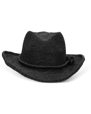 IBELIV Rodeo Raffia Hat - Black