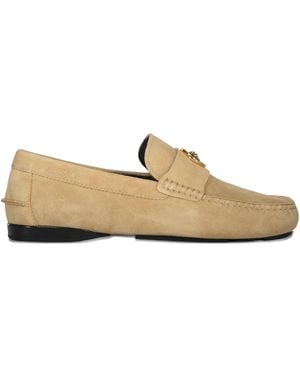 Versace Leather Loafers - Natural