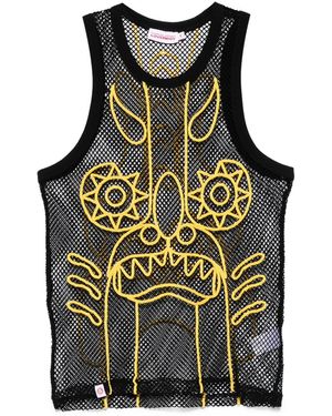 Charles Jeffrey Top Graphic Net - Nero