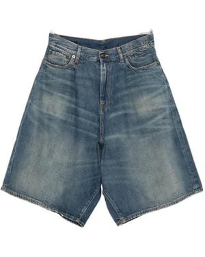 R13 Jesse Denim Shorts - Blue