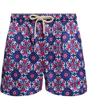 Peninsula Badeshorts Mit Grafischem Print - Blau